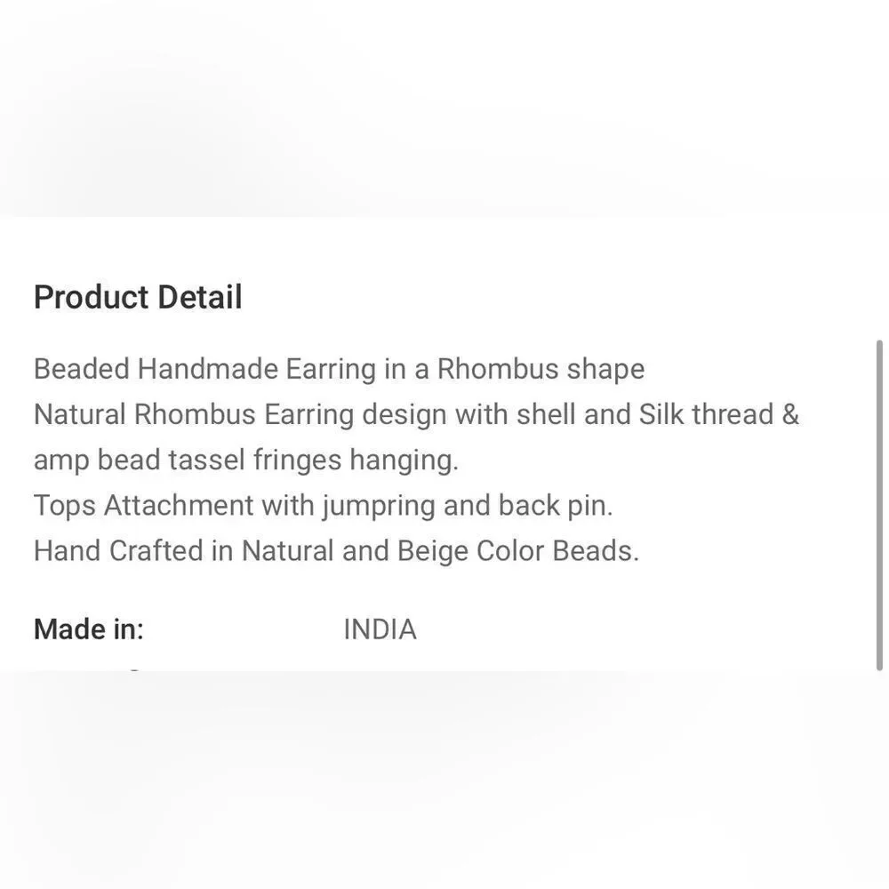 Seashell Tassel Earrings